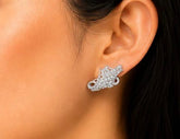 Royal Crown Pavé Stud Earrings