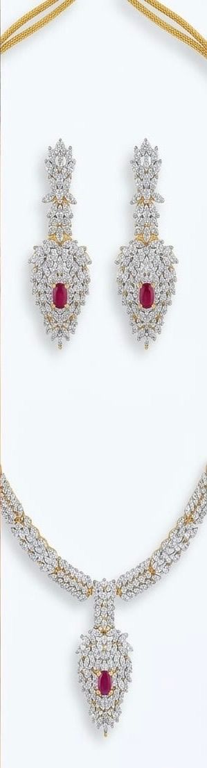 Ruby Elegance Necklace Set