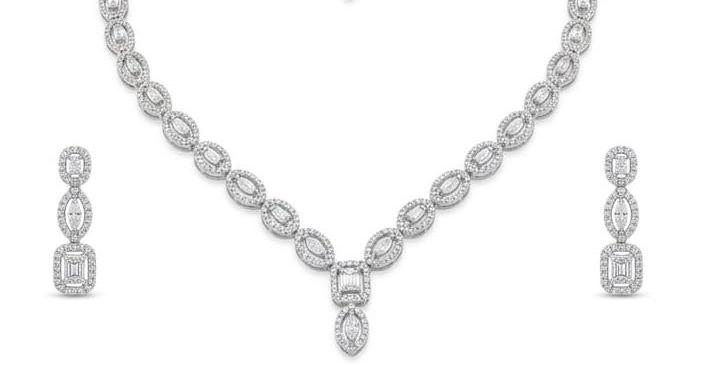 Aura marquise & Baguette set