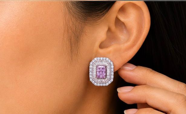 Elegant Pink Stone Tobs