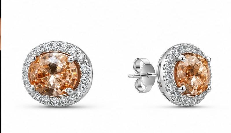 Elegant Champagne Zirconia Tobs