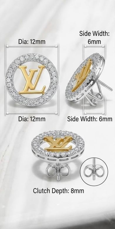 Luxury LV-Inspired Tobs Earrings