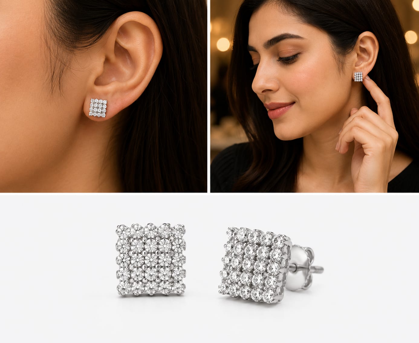 Quad cluster studs