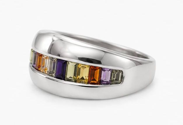 Rainbow baguette band