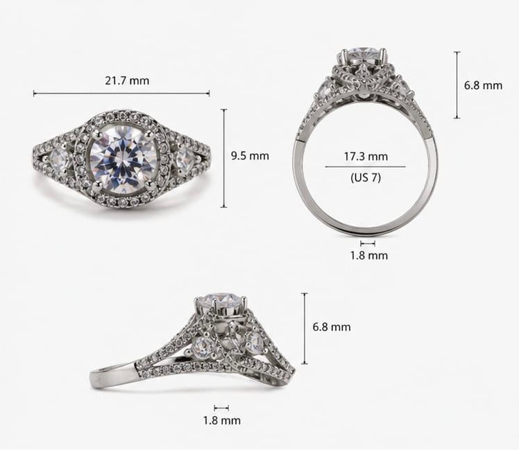 Split shank ring