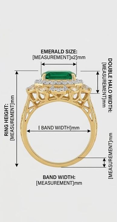 Stella emerald lattice ring