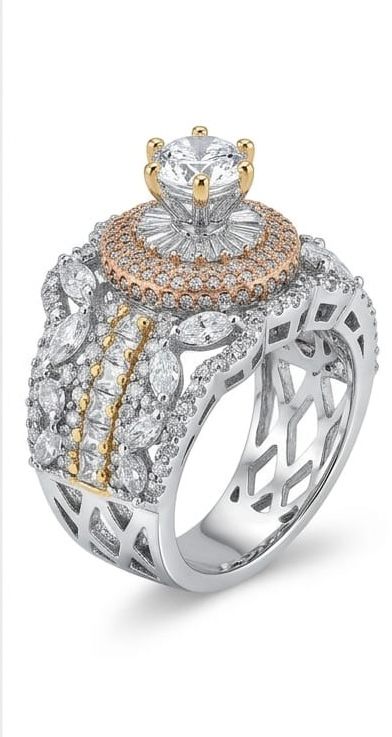 Celestial Marquise lace statement ring