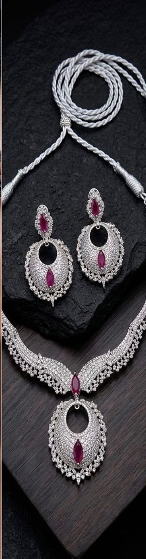 Ruby & Zirconia Statement Set